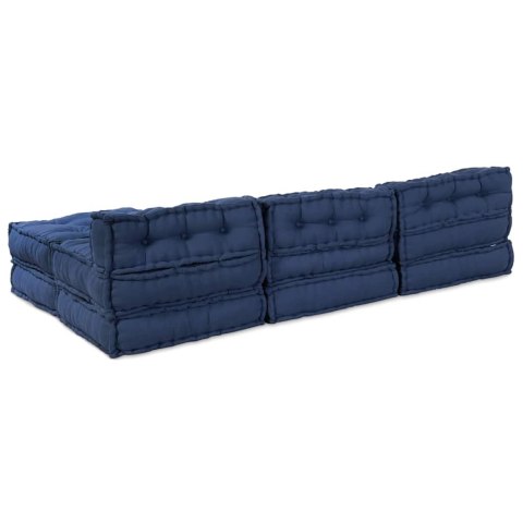 Poduszka 4 pcs Niebieski 70 x 70 x 54 cm Poliester Lumarko!
