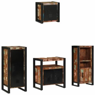 Zestaw mebli łazienkowych z półką 4 pcs Lite odzyskane drewno Lumarko!