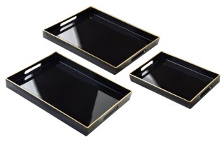 Komplet 3 Tac Dekoracyjnych 40x30x4cm/35x25x3,5cm/30x20x3,5cm