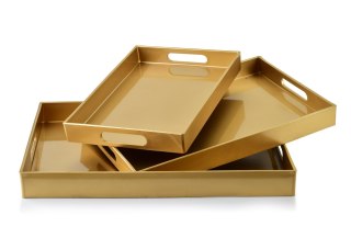 Komplet 3 Tac Dekoracyjnych40x30x4cm/35x25x3,5cm/30x20x3,5cm