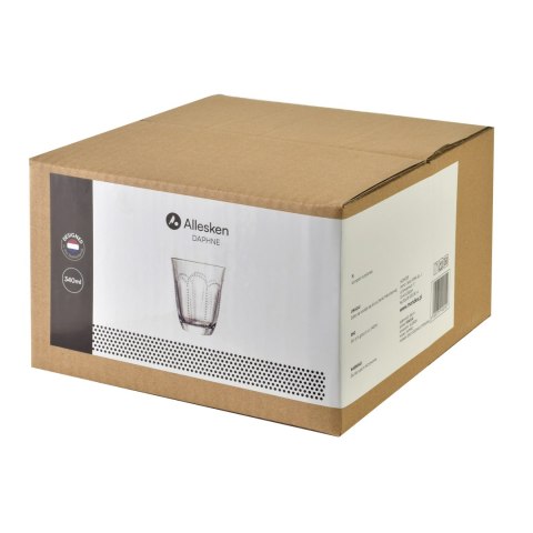 Komplet 4 Szklanek 340ml 9,5x5,2x 11cm