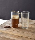 ELLA STRIPES Komplet 4 szklanek 400ml ze szkła borokrzemowego 7x5,6x14cm