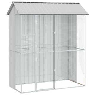Klatka dla ptaków Szary 215 x 110 x 247 cm Stal galwanizowana Lumarko!