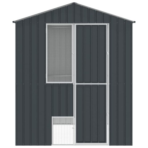 Klatka dla ptaków z przechowywaniem Antracyt 215 x 210 x 247 cm Lumarko!