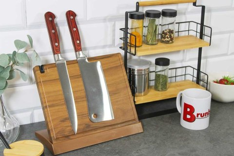 DREWNIANY STOJAK MAGNETYCZNY NA NOŻE Z OSTRZAŁKĄ 3770