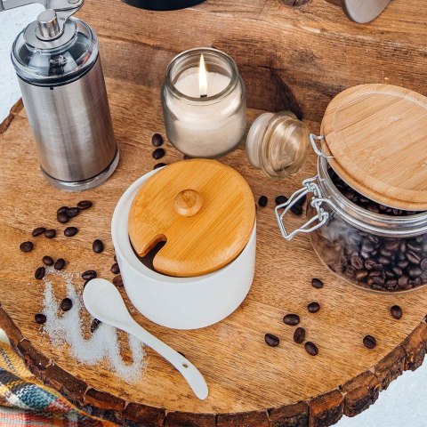 Porcelanowa Cukiernica Cukierniczka Z Łyżeczką Orion 126714