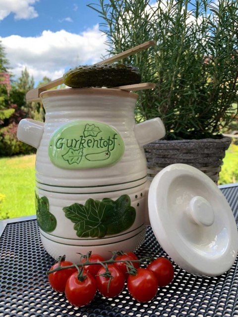 Słój Ceramiczny Do Ogórków 4l+ Szczypce