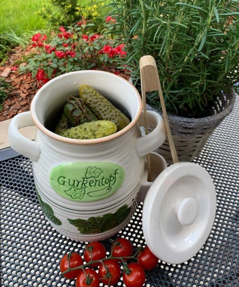 Słój Ceramiczny Do Ogórków 4l+ Szczypce