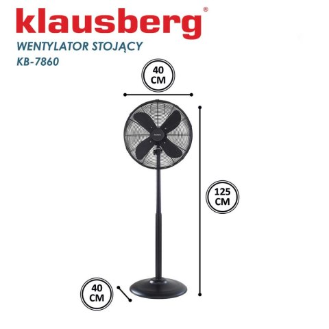Wentylator Wiatrak Podłogowy Klausberg Kb-7860