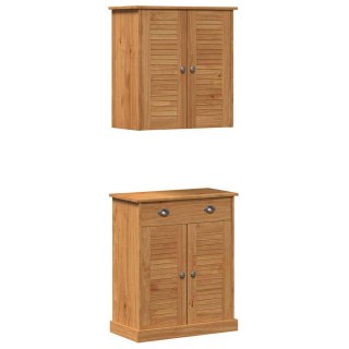 Zestaw mebli łazienkowych 2 pcs Brązowy 67,5 x 34 x 80 cm Lumarko!