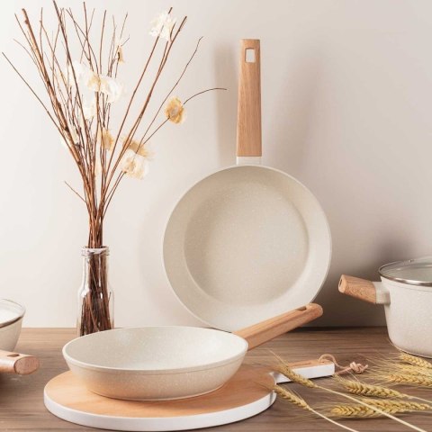 Zestaw 3 Patelni Marmurkowych Bergner Bg-34741 Naturally