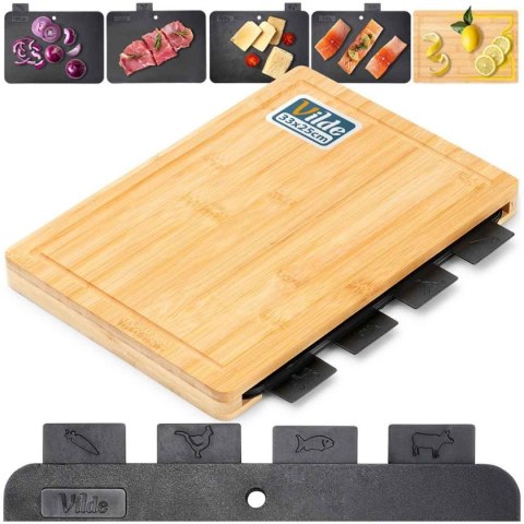 Zestaw 5 Desek Kuchennych W Stojaku 259726