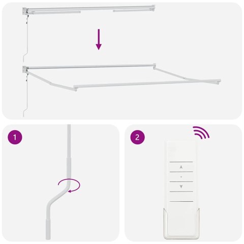 Automatyczna chowana markiza Czerwona i Biała Pasy 350x250 cm Lumarko!