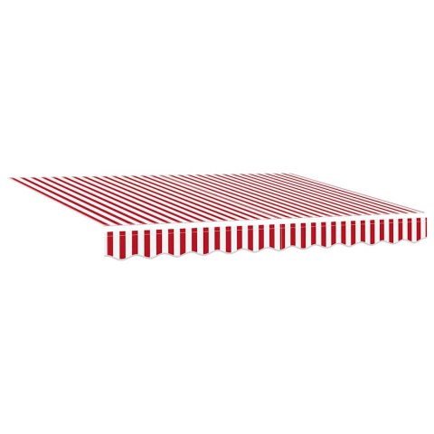 Markiza zwijana Czerwono-biały 350 x 250 cm Tkanina, metal Lumarko!