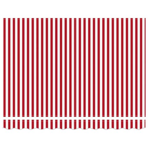 Markiza zwijana Czerwono-biały 350 x 250 cm Tkanina, metal Lumarko!