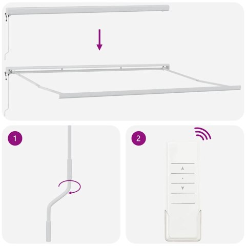 Automatyczna Markiza Zwijana Wielokolorowa Pasy 400x300 cm Lumarko!