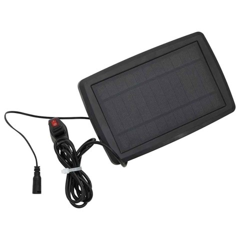 Manualna markiza rozkładana z LED w czerwono-białe paski 400x300 cm Lumarko!