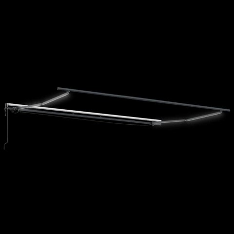 Automatyczna Markiza Chowana z LED Czerwona 400x350 cm Lumarko!