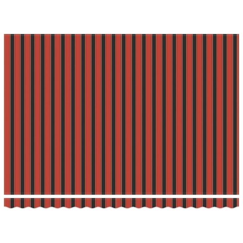 Manualna markiza chowana z LED pomarańczowa i brązowa 450x300 cm Lumarko!