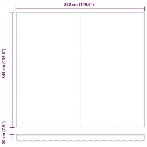 Markiza zwijana Wielokolorowe 400 × 350 cm tkanina Lumarko!