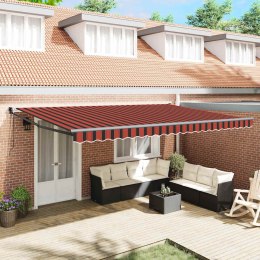 Automatyczna Rozkładana Markiza w Pomarańczowo-Brązowym Kolorze, 500 x 300 cm Lumarko!