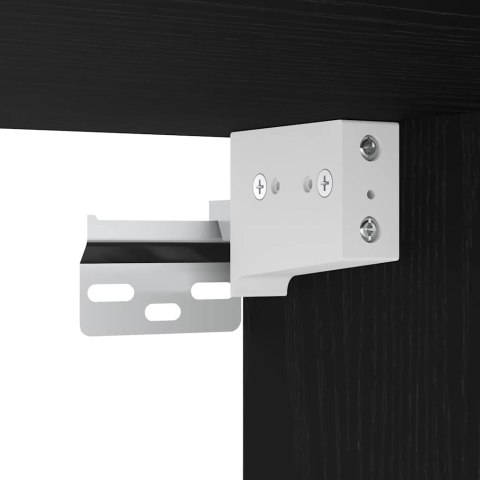 Szafka Wysoka Czarny Dąb 69.5x34x180 cm Drewno inżynieryjne Lumarko!