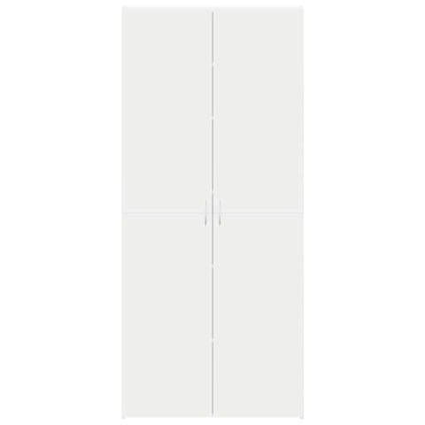 Biała szafka na buty 80x35.5x180 cm Drewno inżynieryjne Lumarko!