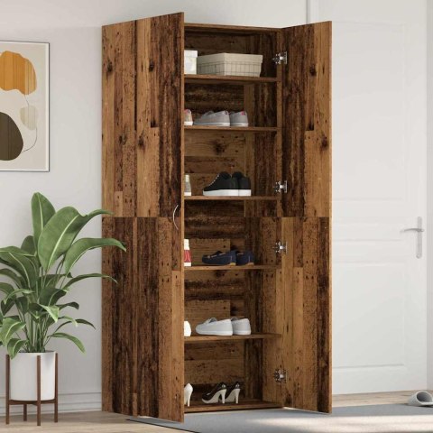 Szafka na buty Stare drewno 80x35,5x180 cm Drewno inżynierskie Lumarko!