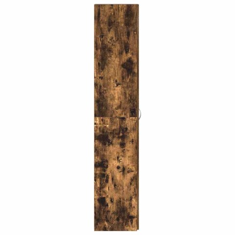 Szafka na buty w dębowym dymie 80x35,5x180 cm z drewna inżynieryjnego Lumarko!