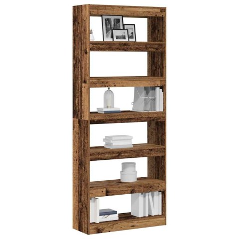 Szafka na książki/zajmujący w pokojach regał z odzyskanego drewna 80x30x198 cm Lumarko!