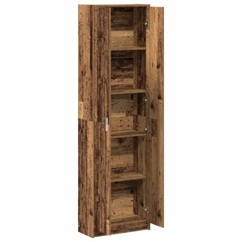 Garderoba ze starego drewna 55x25x189 cm Materiał drewnopochodny Lumarko!