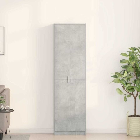 Szafa Betonowa Szara 55x25x189 cm z Drewna inżynieryjnego Lumarko!