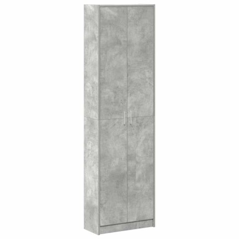 Szafa Betonowa Szara 55x25x189 cm z Drewna inżynieryjnego Lumarko!