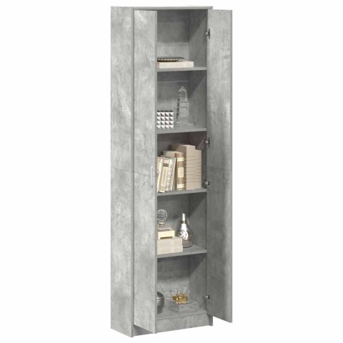 Szafa Betonowa Szara 55x25x189 cm z Drewna inżynieryjnego Lumarko!