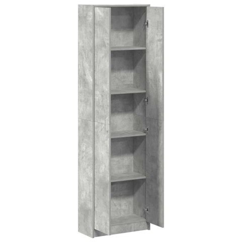 Szafa Betonowa Szara 55x25x189 cm z Drewna inżynieryjnego Lumarko!