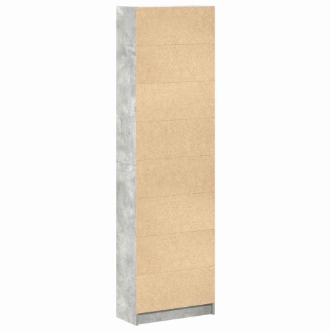 Szafa Betonowa Szara 55x25x189 cm z Drewna inżynieryjnego Lumarko!
