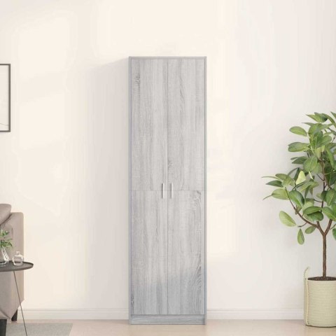 Szafa Szara Sonoma 55x25x189 cm z płyty wiórowej Lumarko!