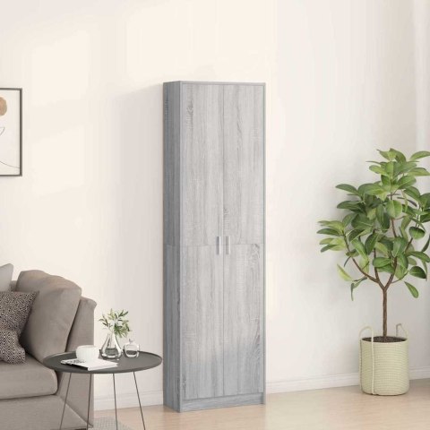 Szafa Szara Sonoma 55x25x189 cm z płyty wiórowej Lumarko!