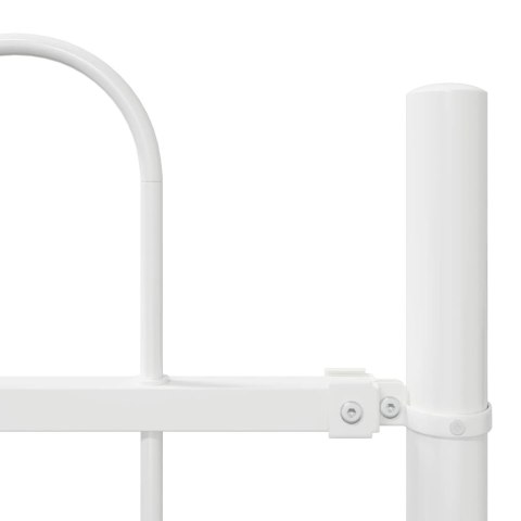 Biały Płot Ogrodowy z Górnym Łukiem - 15,3m x 1m stalowy Lumarko!