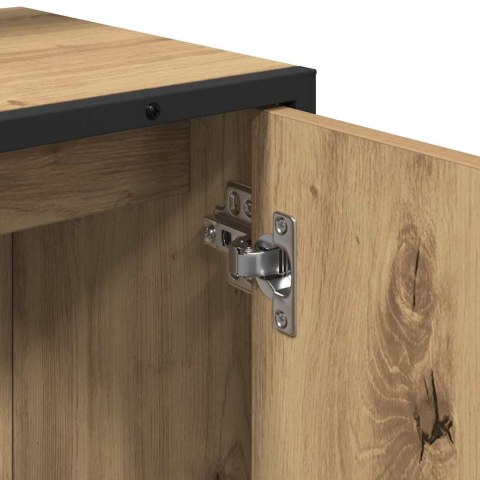 Zestaw mebli łazienkowych 2-częściowy z dębu artisan z materiału drewnopochodnego Lumarko!