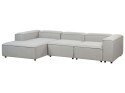 Narożnik modułowy dla 4 osób ARDAL Jasnoszary Prawostronny
