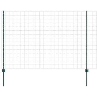 Euro Fence z 5 słupkami Zielony 1,6x10 m Stal Lumarko!