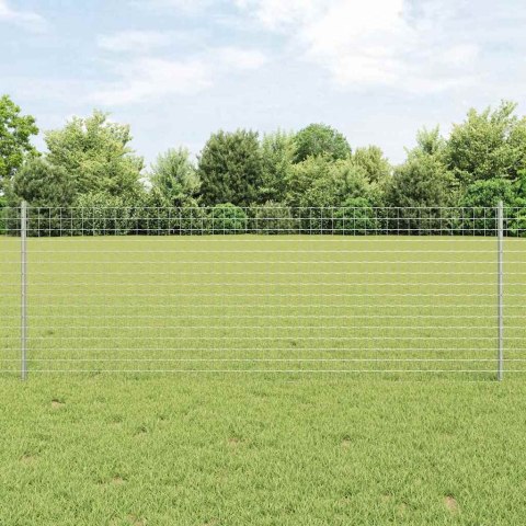 Zielone słupki ogrodzeniowe 44 pcs Srebrny Stal galwanizowana Lumarko!