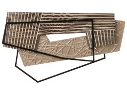 Dekoracja ścienna ENNIS Metal 36 cm Brązowy