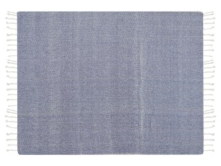 Koc TILMI Bawełna 130 x 160 cm Niebieski