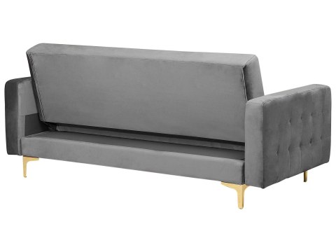 Komplet wypoczynkowy dla 5 osób ABERDEEN Welur Szary