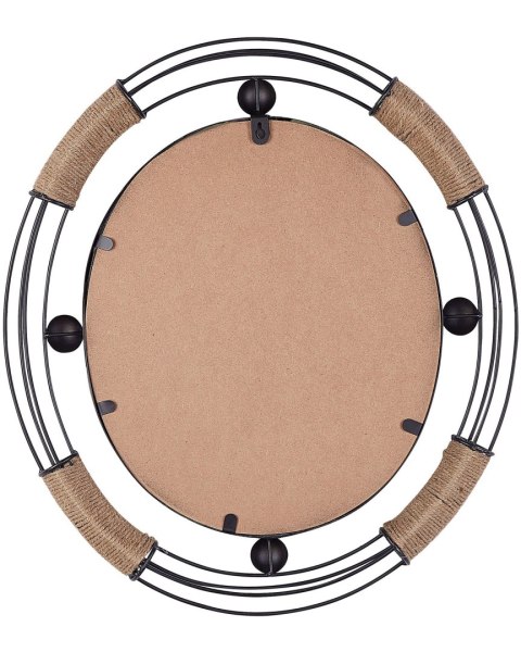 Lustro ścienne MOULINS 50 cm 55 cm Metal Czarny