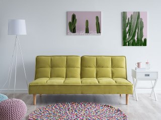 Sofa rozkładana dla 3 osób SILJAN Oliwkowy