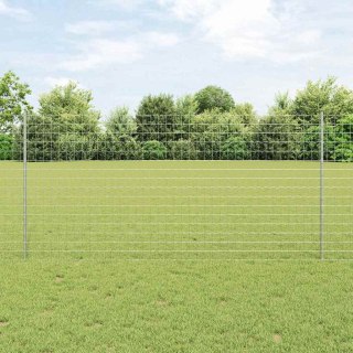 Euro Fence z 22 słupkami Srebro 1,2x25 m Stal Lumarko!