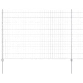 Euro Płot z 10 Słupkami Srebrny 1,6x10 m Stal Lumarko!